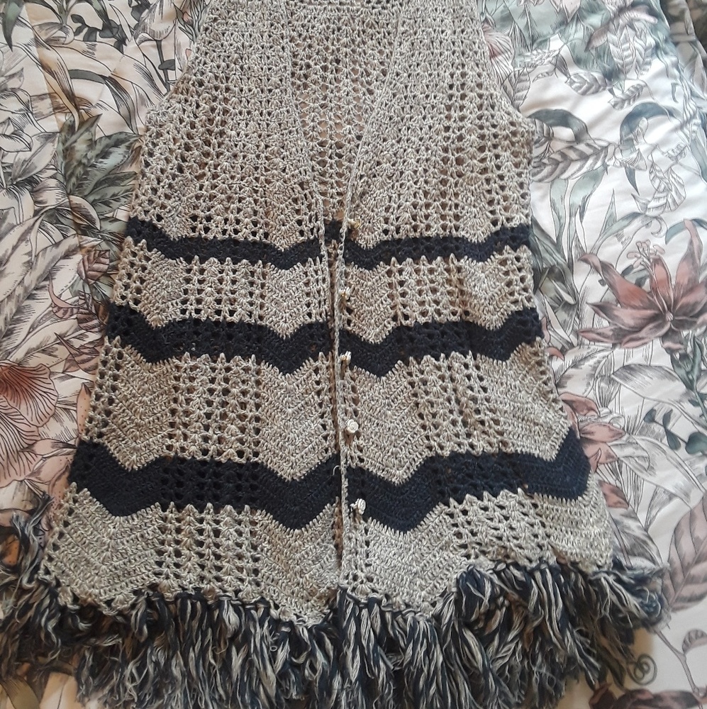 Free People Crochet Vest